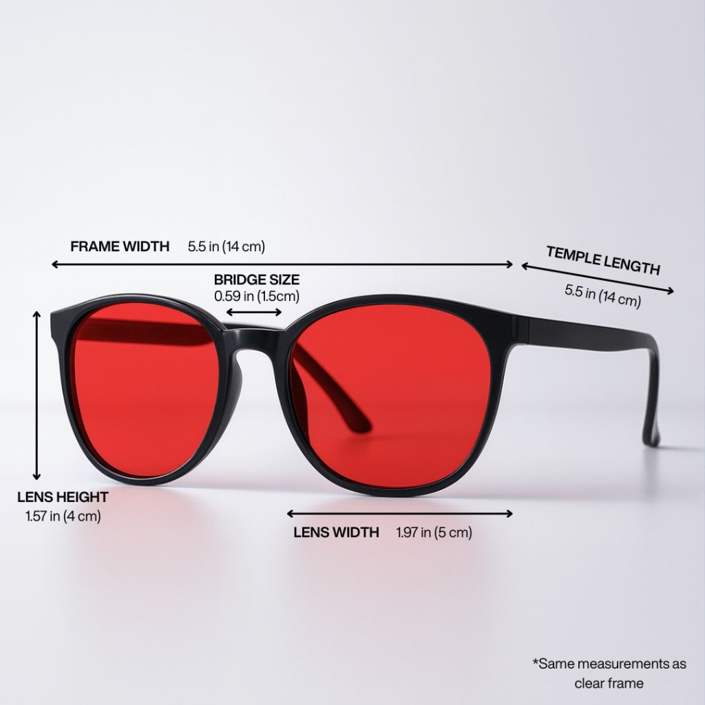 Flow State Unisex Red Lens Blue Light Glasses